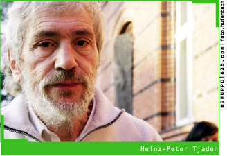 Der Autor, Heinz-Peter Tjaden war heute am 17. Oktober um 9.30 Uhr
